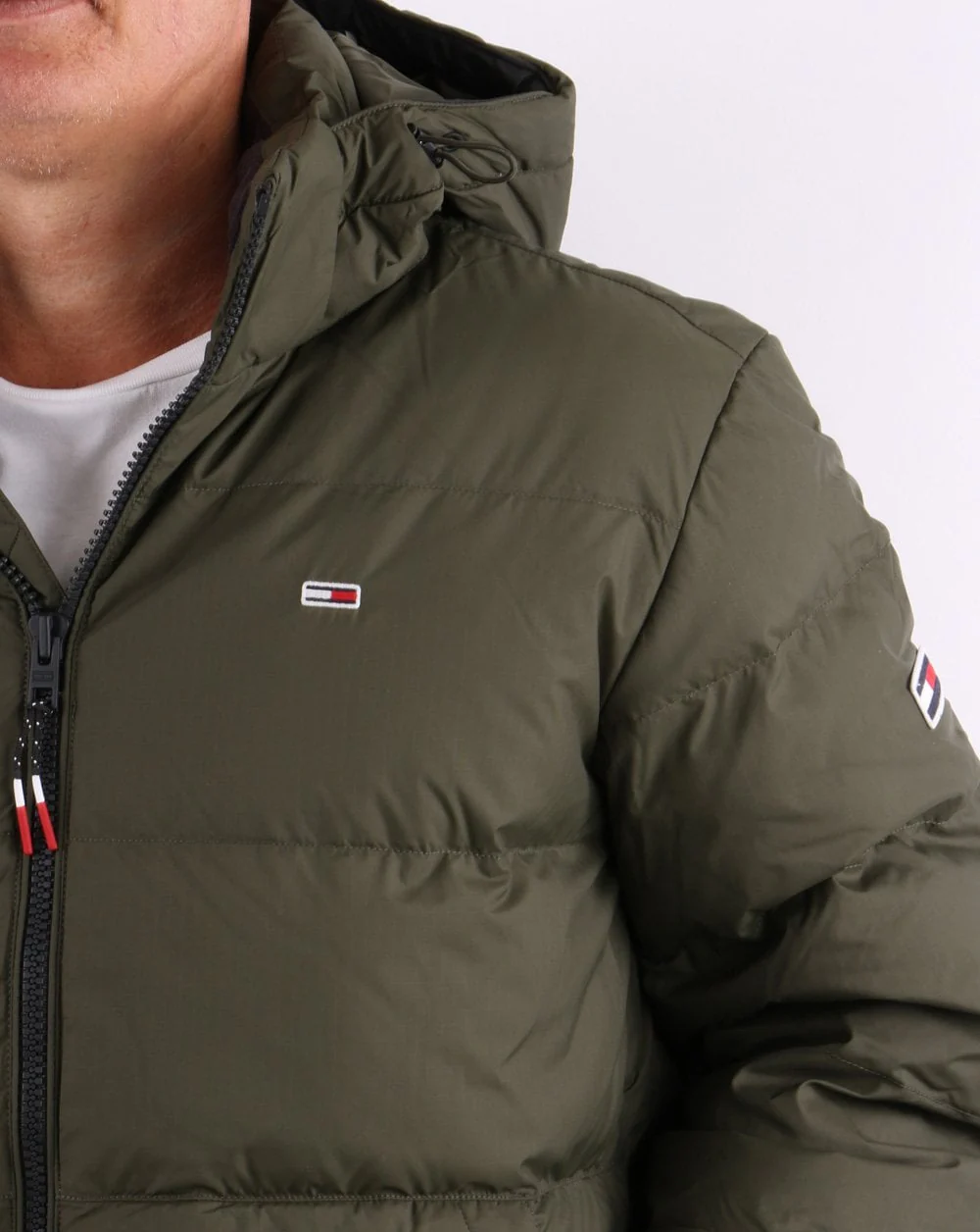 Tommy Jeans Down Jacket Dark Olive - Image 3