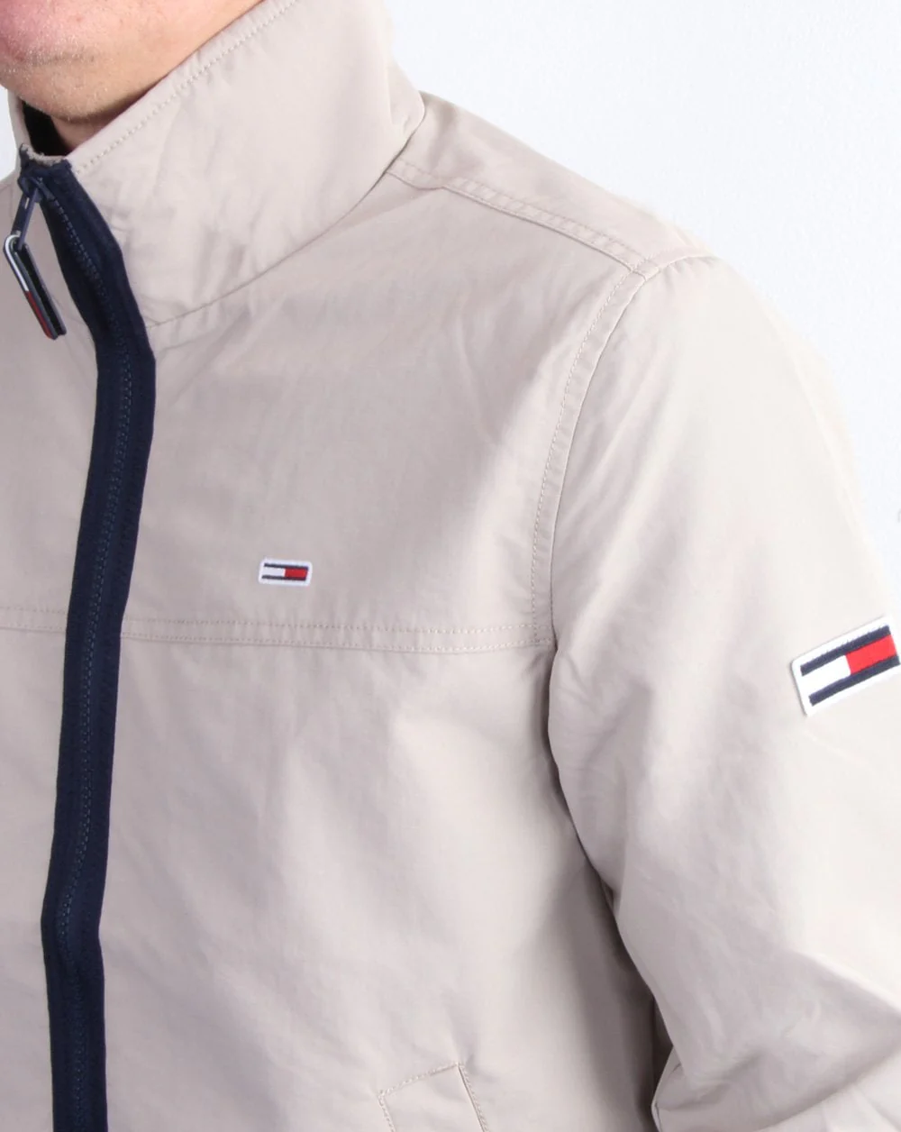 Tommy Jeans Essential Bomber Jacket Stone - Image 4