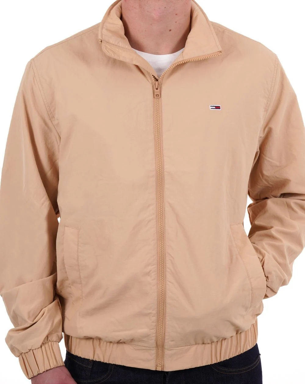 Tommy Jeans Essential Flag Jacket Sand - Image 3