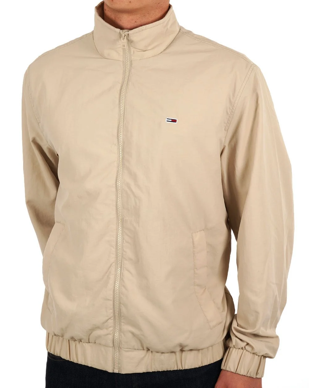 Tommy Jeans Essential Flag Patch Jacket Beige - Image 3