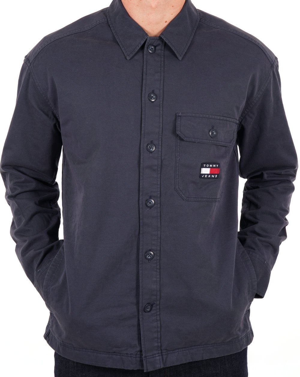 Tommy Jeans Essential Overshirt Navy - Image 2