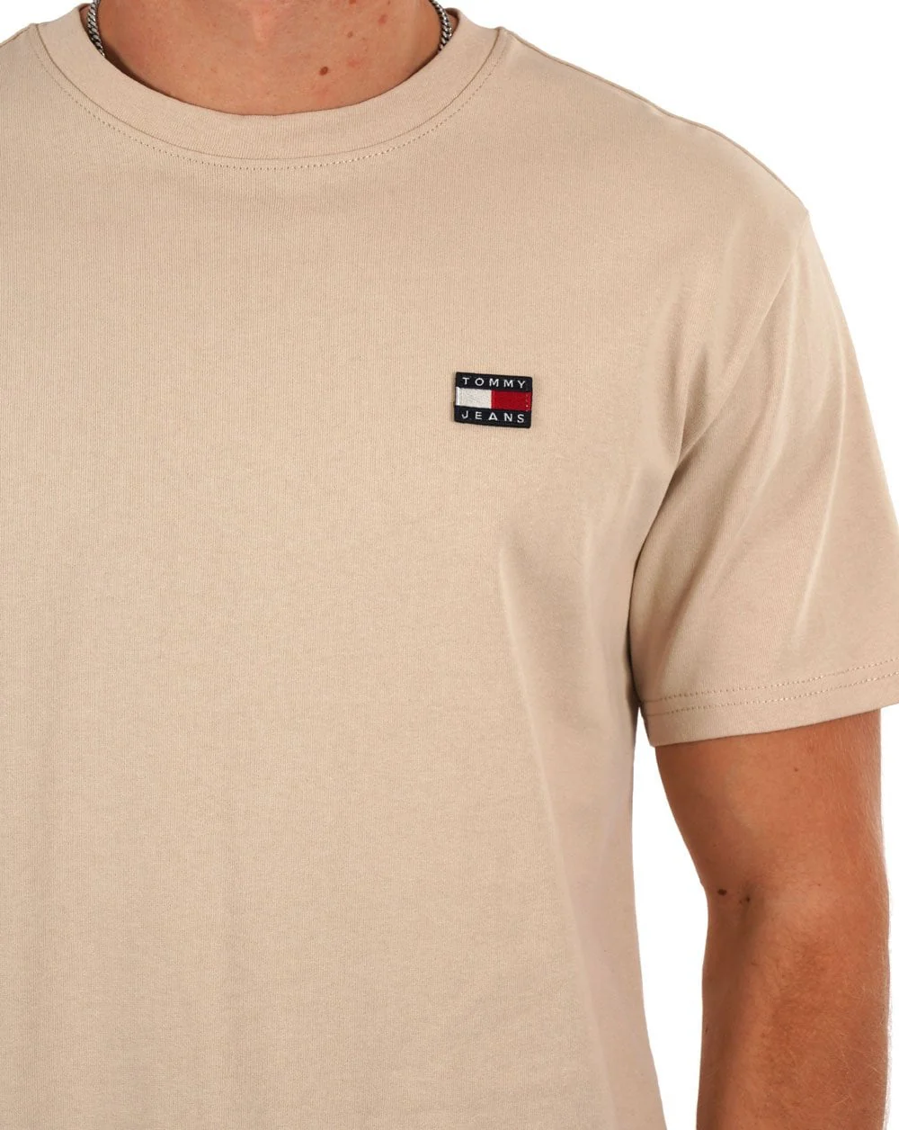 Tommy Jeans Flag Badge T-shirt Beige - Image 2