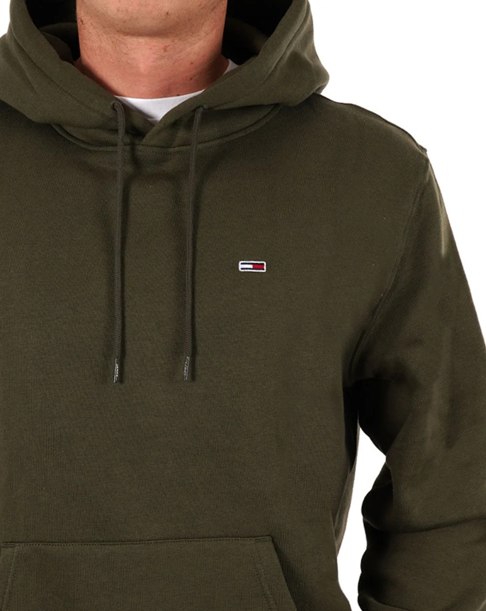 Tommy Jeans Flag Hoodie Green - Image 2