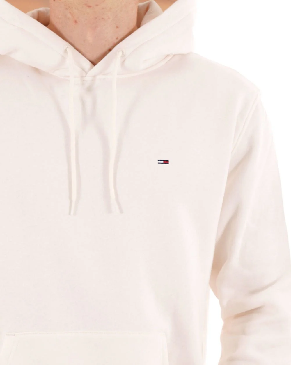 Tommy Jeans Flag Patch Hoodie Ancient White - Image 2