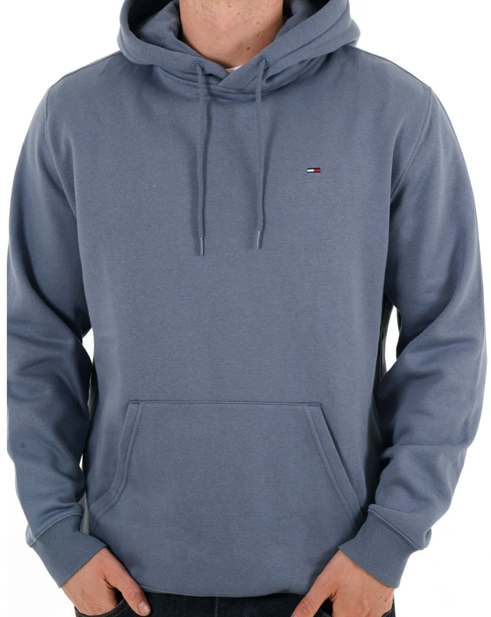 Tommy Jeans Flag Patch Hoodie Blue