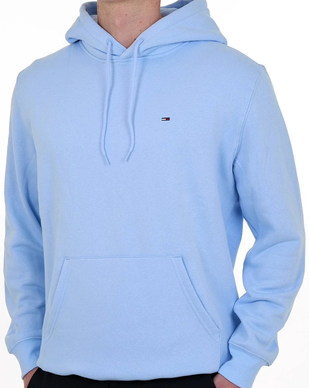 Tommy Jeans Flag Patch Hoodie Light Blue - Image 2