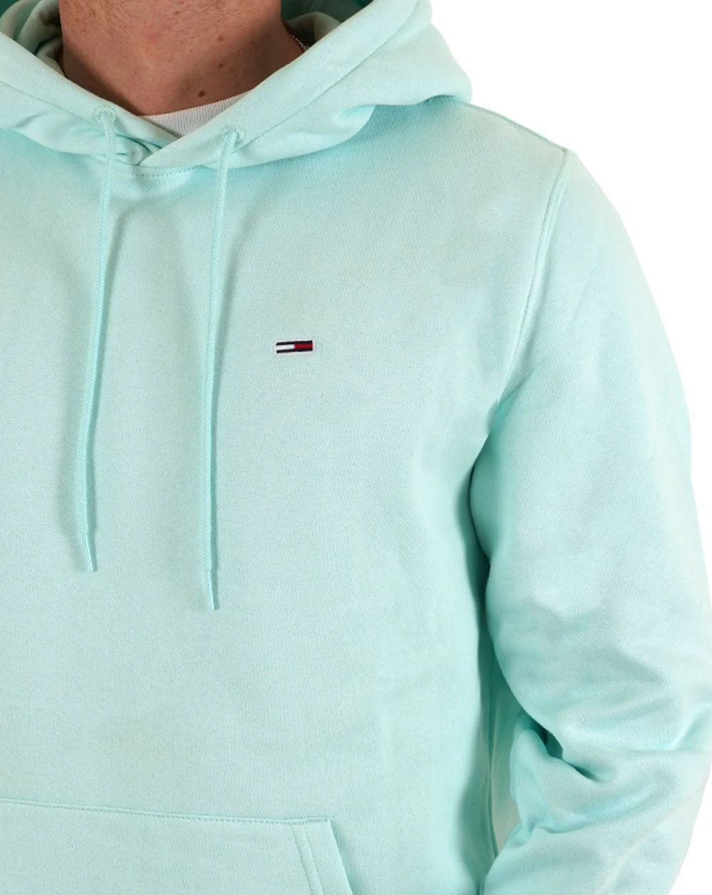 Tommy Jeans Flag Patch Hoodie Spring Mint - Image 2