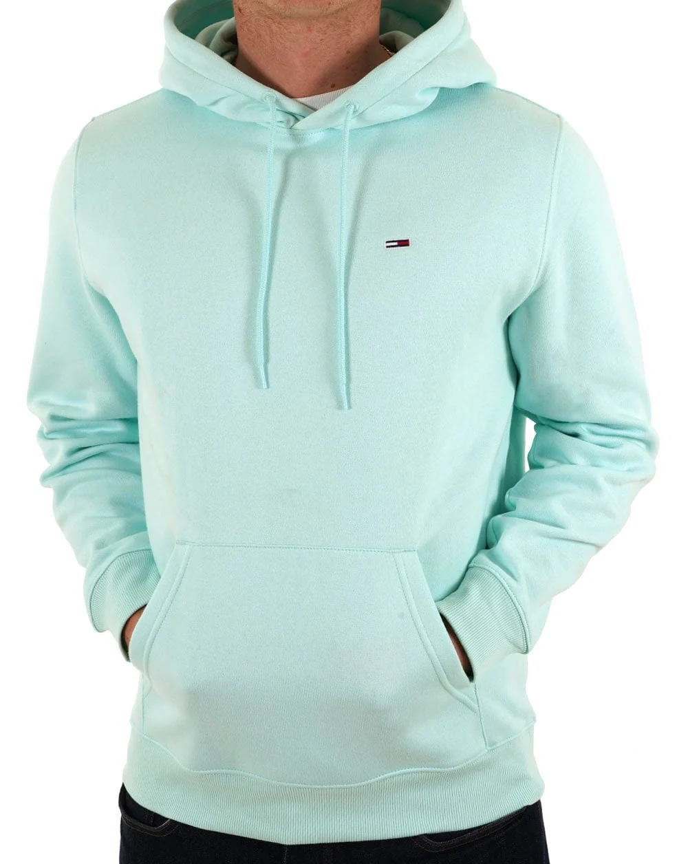 Tommy Jeans Flag Patch Hoodie Spring Mint - Image 3