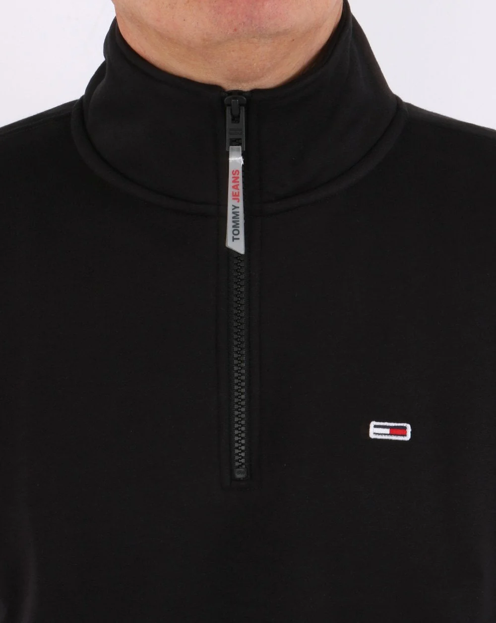 Tommy Jeans Half Zip Sweatshirt Black - Image 2