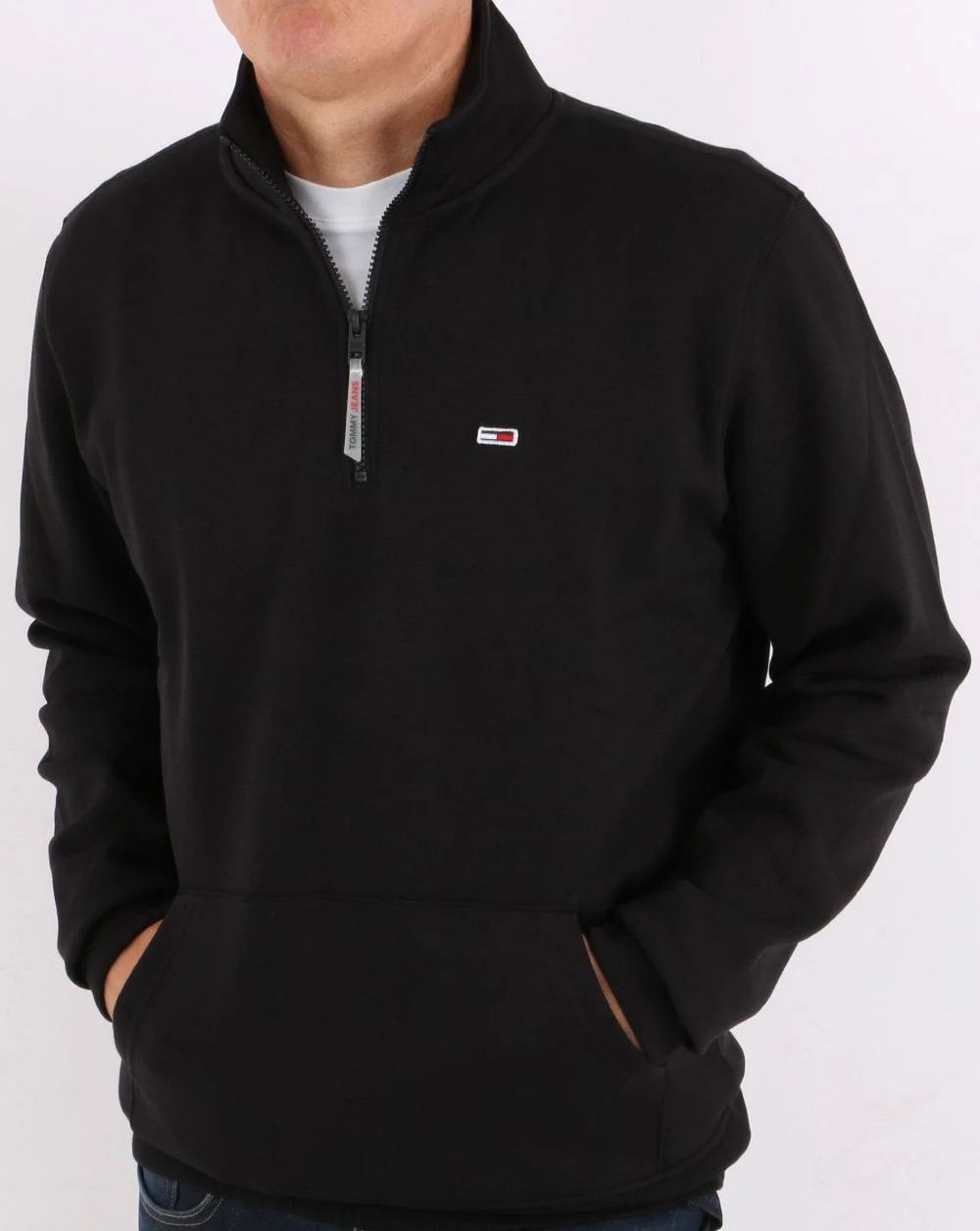 Tommy Jeans Half Zip Sweatshirt Black - Image 3