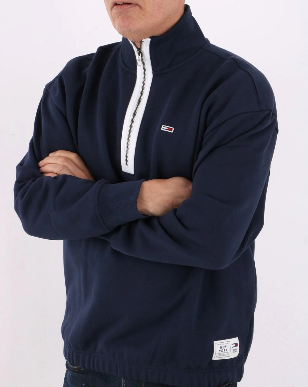 Tommy Jeans Half Zip Sweatshirt Navy - Image 5