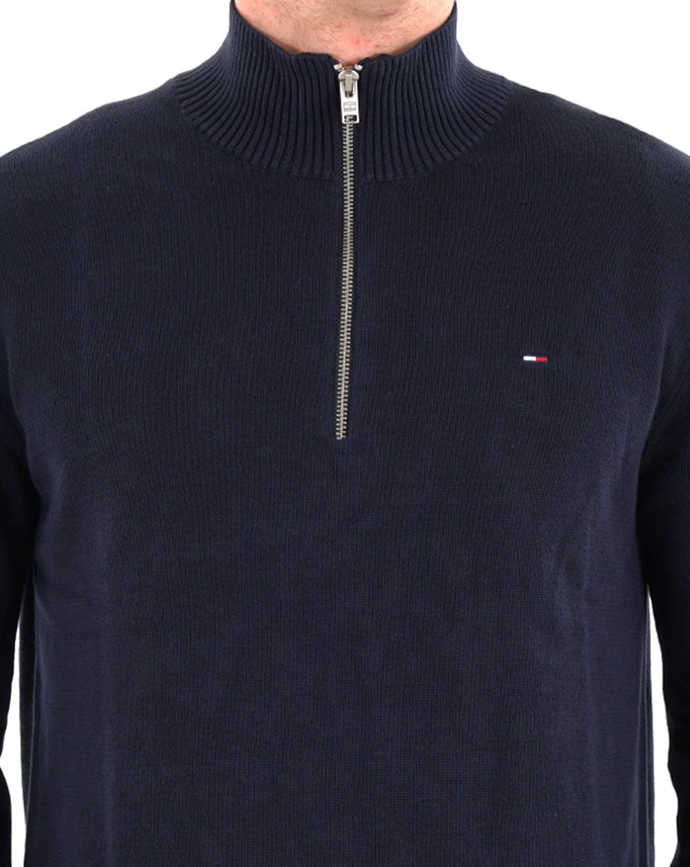 Tommy Jeans Lightweight 1/4 Knit Dark Navy - Image 2