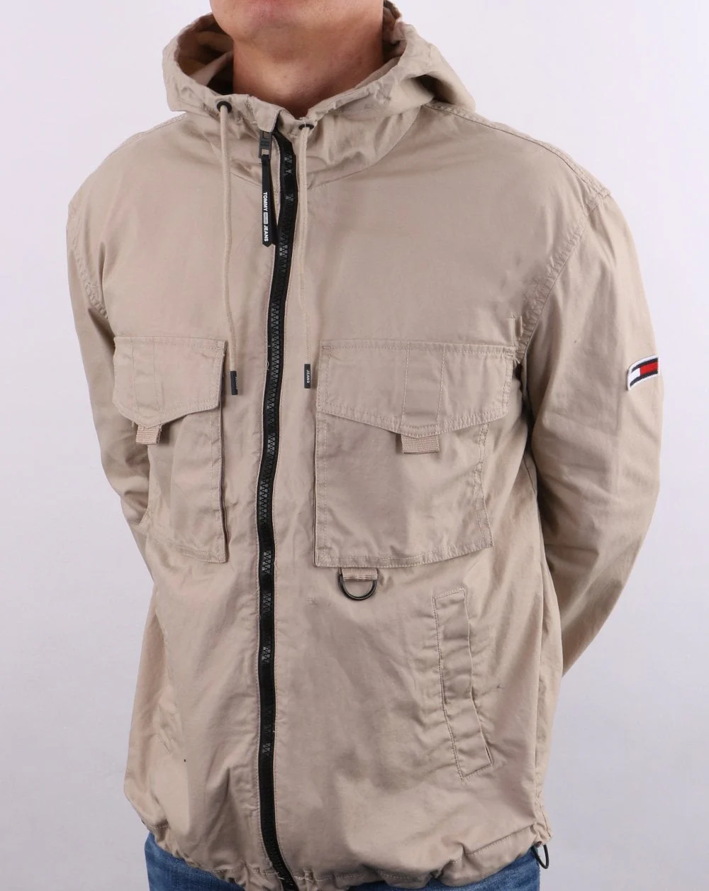 Tommy Jeans Lightweight Cotton Parka Soft Beige