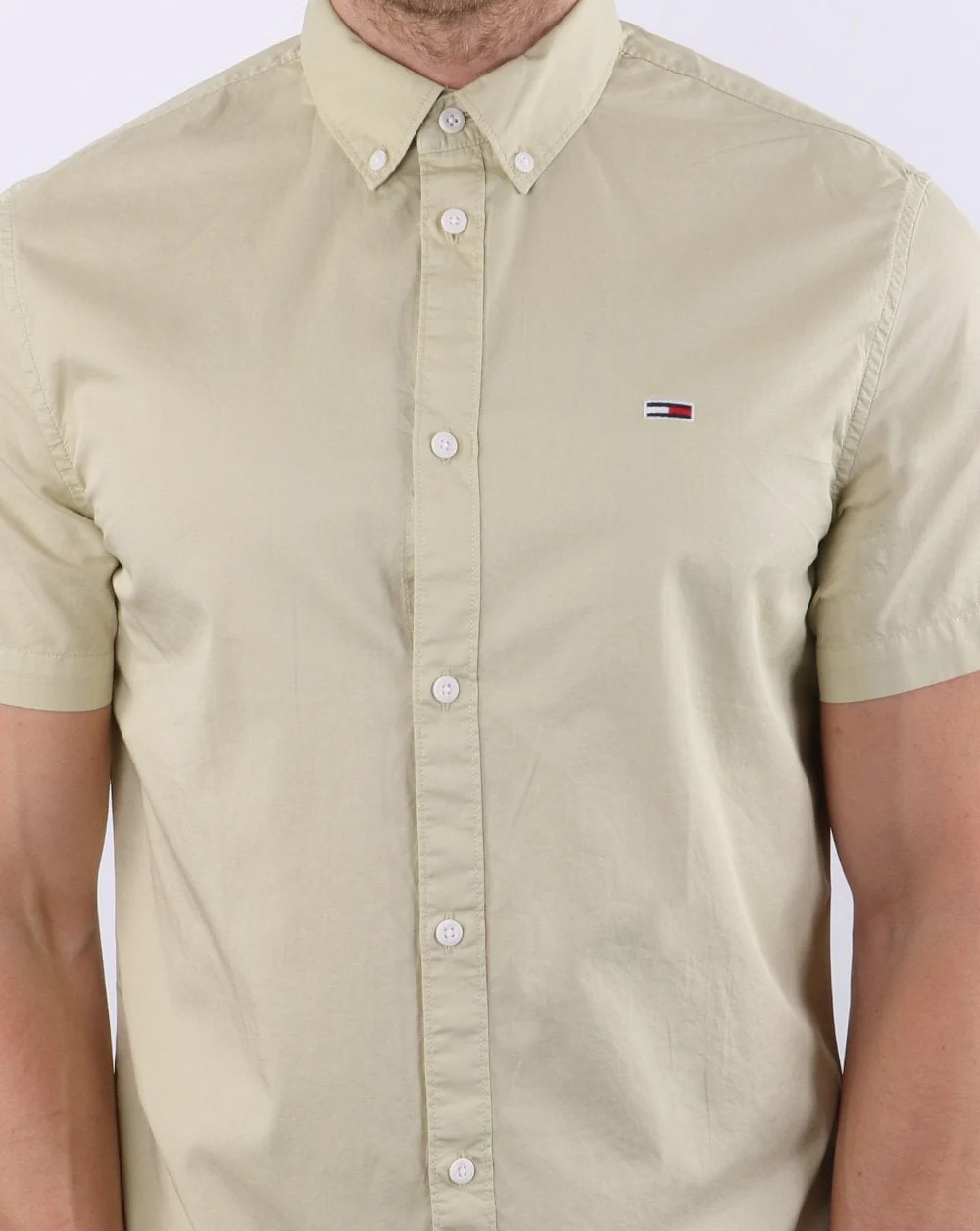 Tommy Jeans Lightweight Twill Shirt Bay Laurel - Image 2