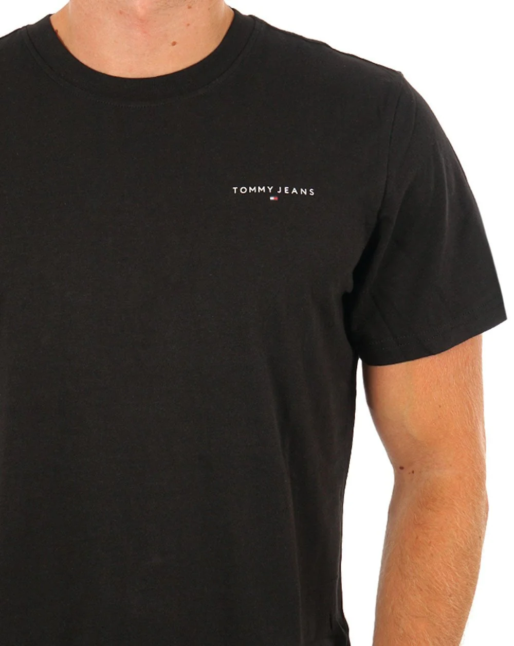 Tommy Jeans Linear Logo T-shirt Black - Image 2