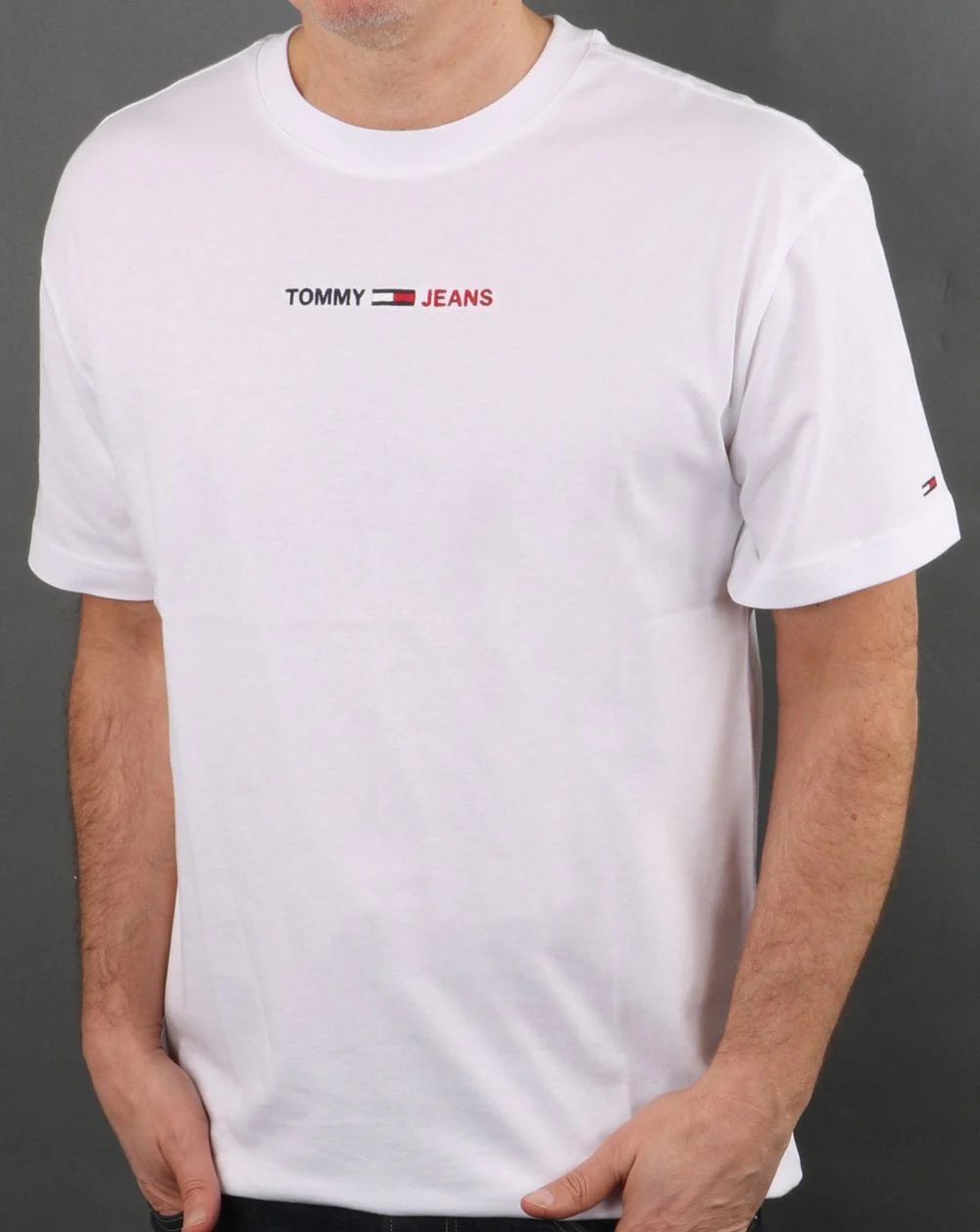 Tommy Jeans Linear Logo T-shirt White