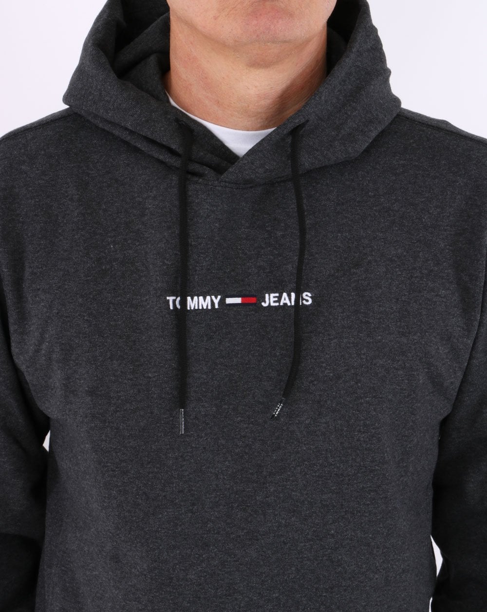 Tommy Jeans Logo Hoodie Black - Image 2