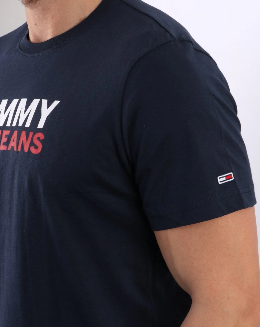 Tommy Jeans Logo T-shirt Navy - Image 2