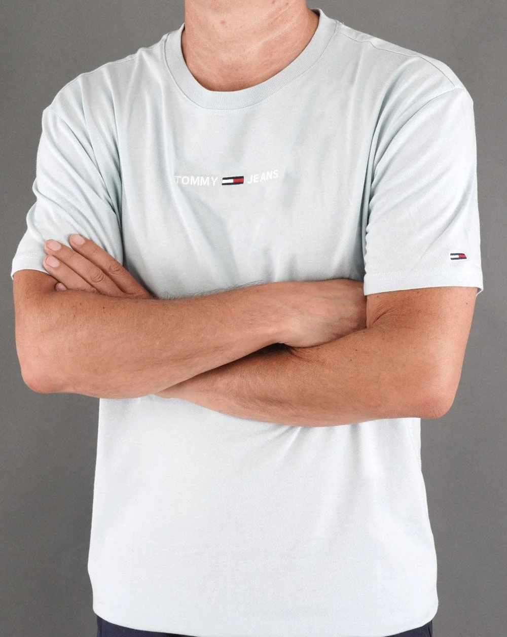Tommy Jeans Logo T-shirt Sky Blue - Image 3