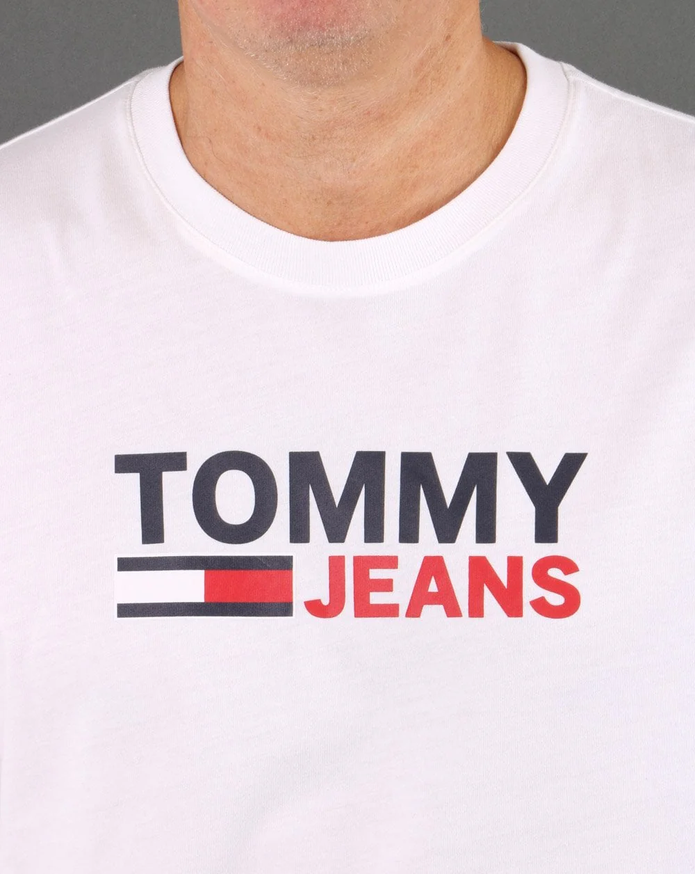 Tommy Jeans Long Sleeve Corp T-shirt White - Image 2