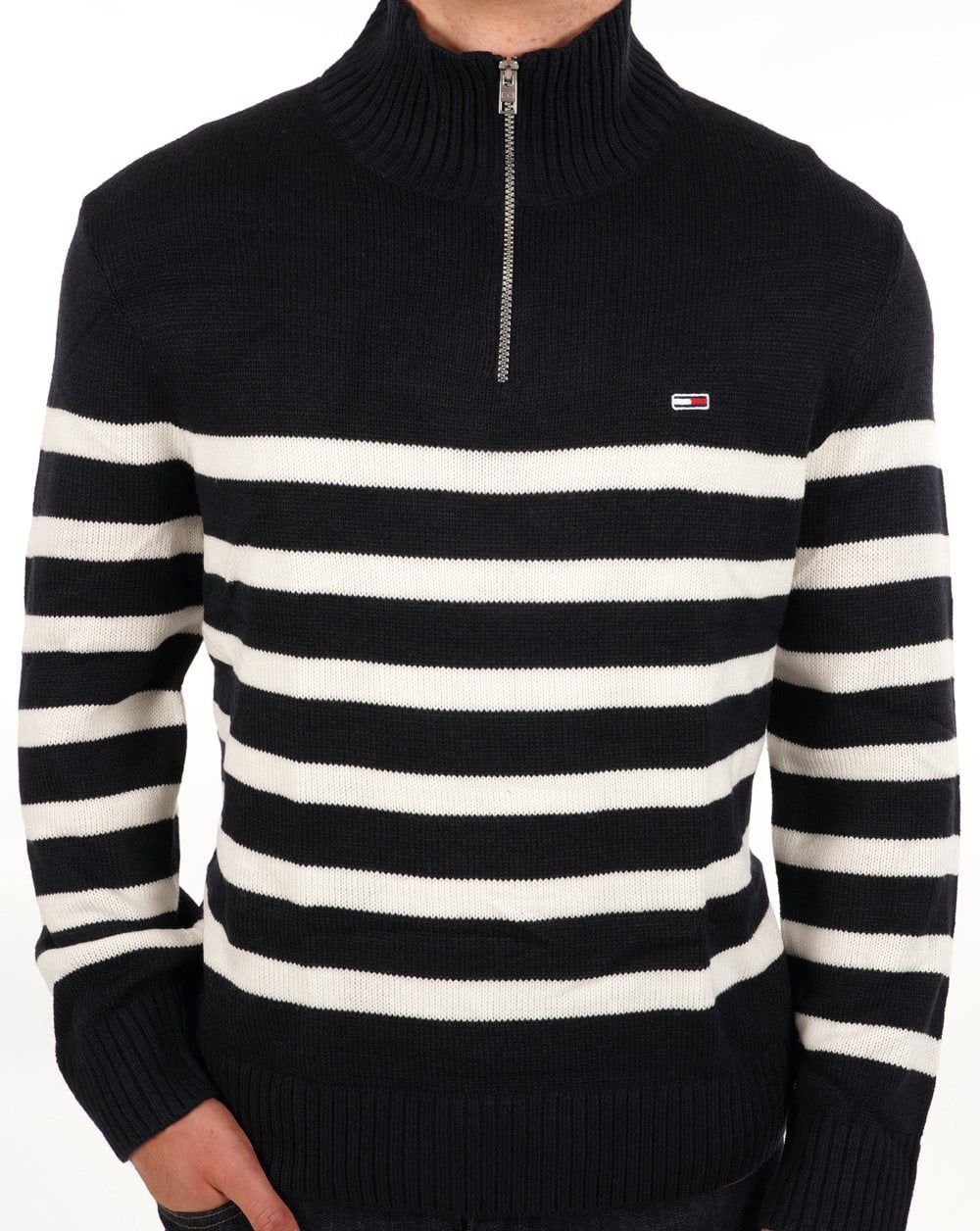 Tommy Jeans Mock Neck Colourblock Knit - Image 3