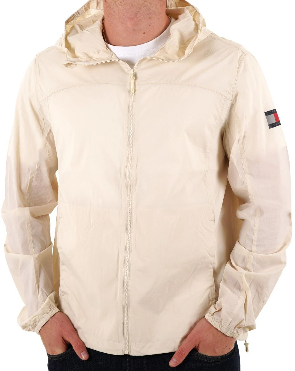 Tommy Jeans Outdoor Shell Jacket Sand Dune - Image 2