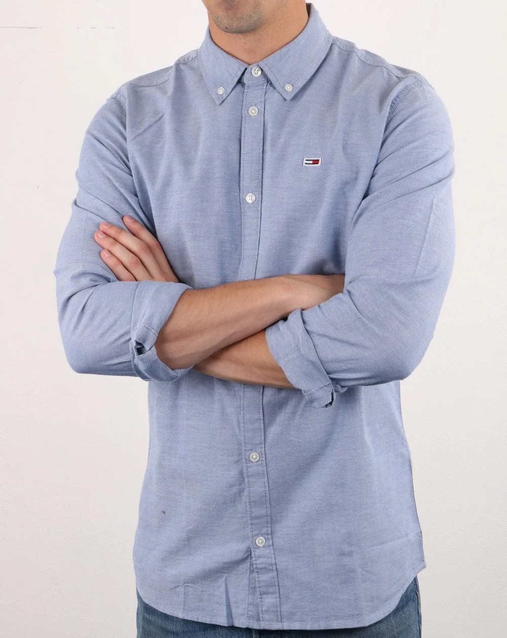 Tommy Jeans Oxford Shirt Blue - Image 3