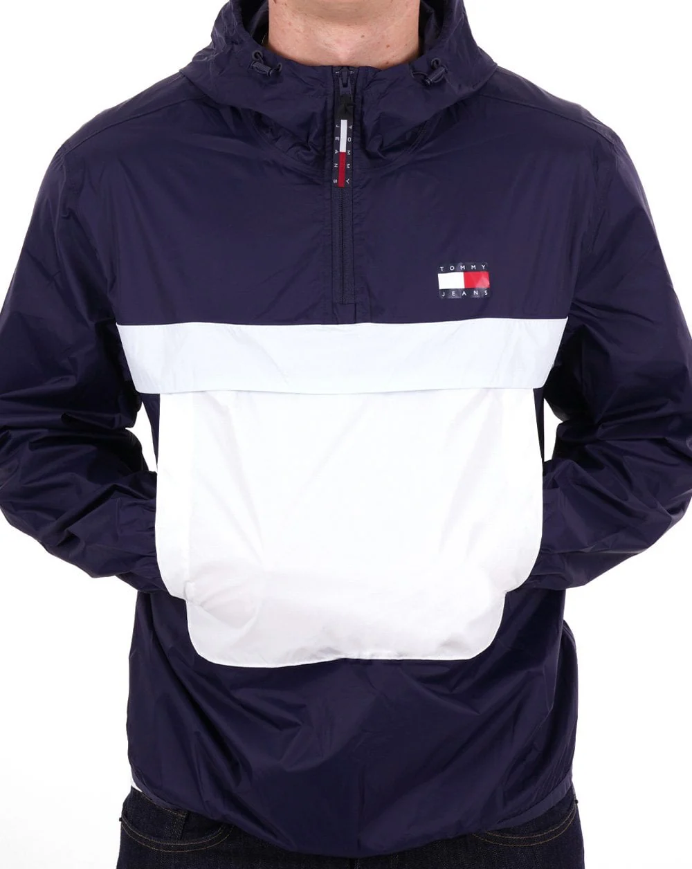 Tommy Jeans Packable Chicago Windbreaker Navy - Image 4