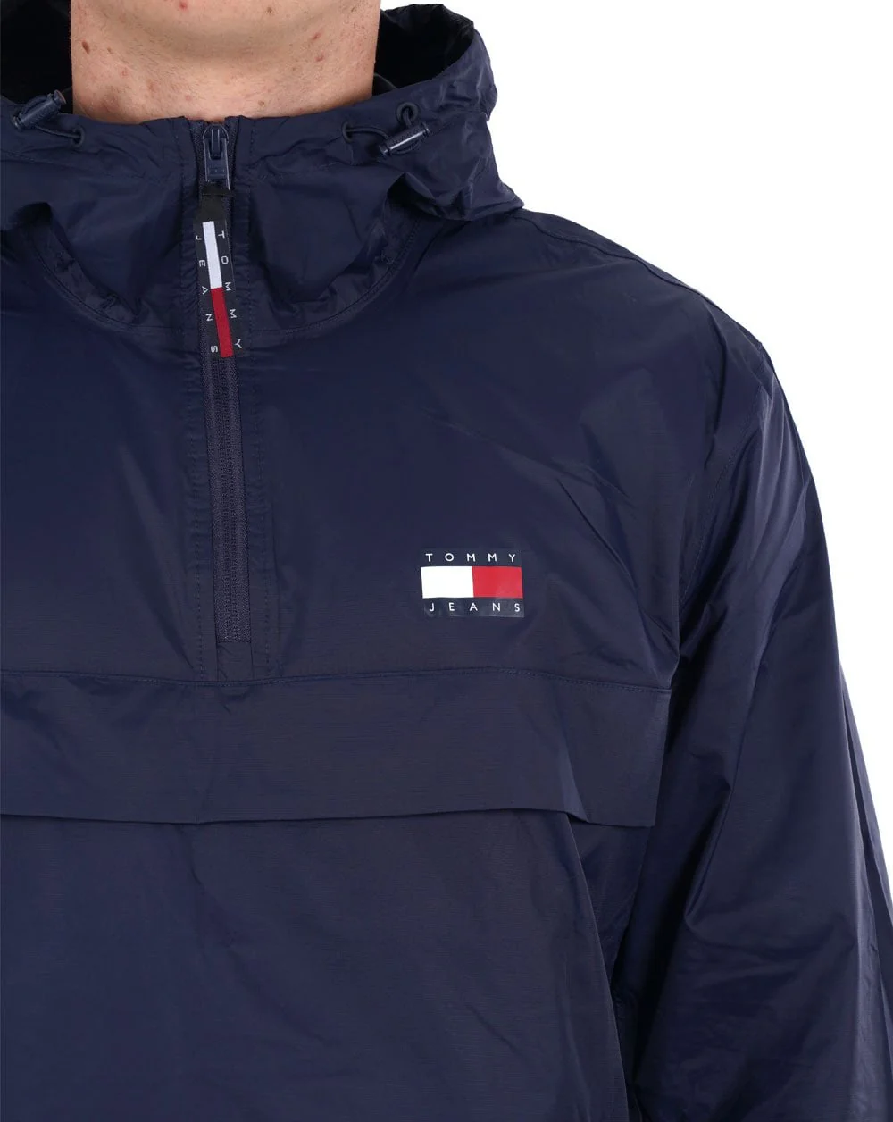 Tommy Jeans Packable Popover Chicago Windbreaker Navy - Image 2