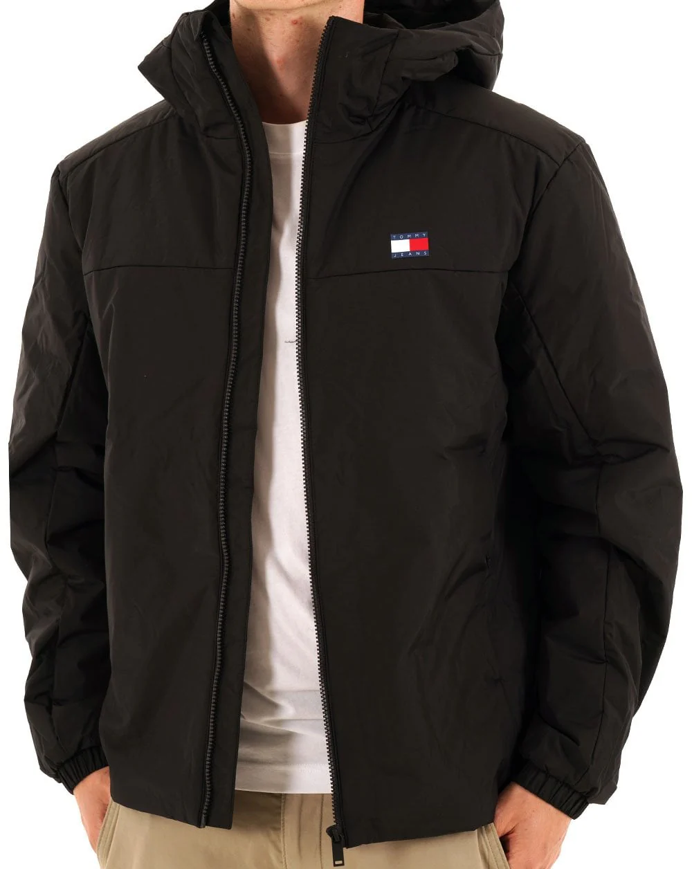 Tommy Jeans Logo Padded Jacket Black - Image 3