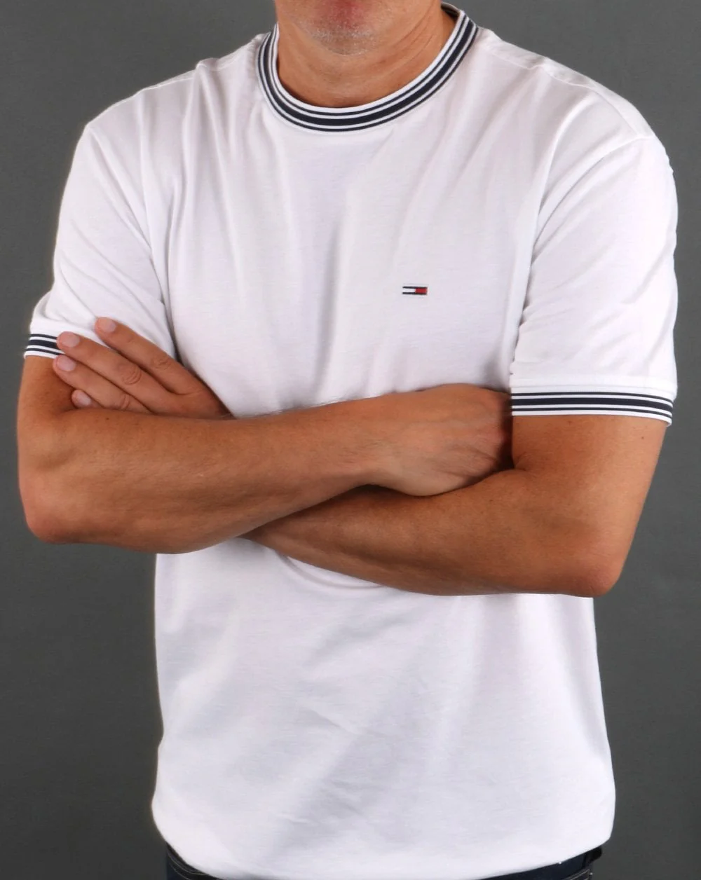 Tommy Jeans Ringer T-shirt White - Image 3