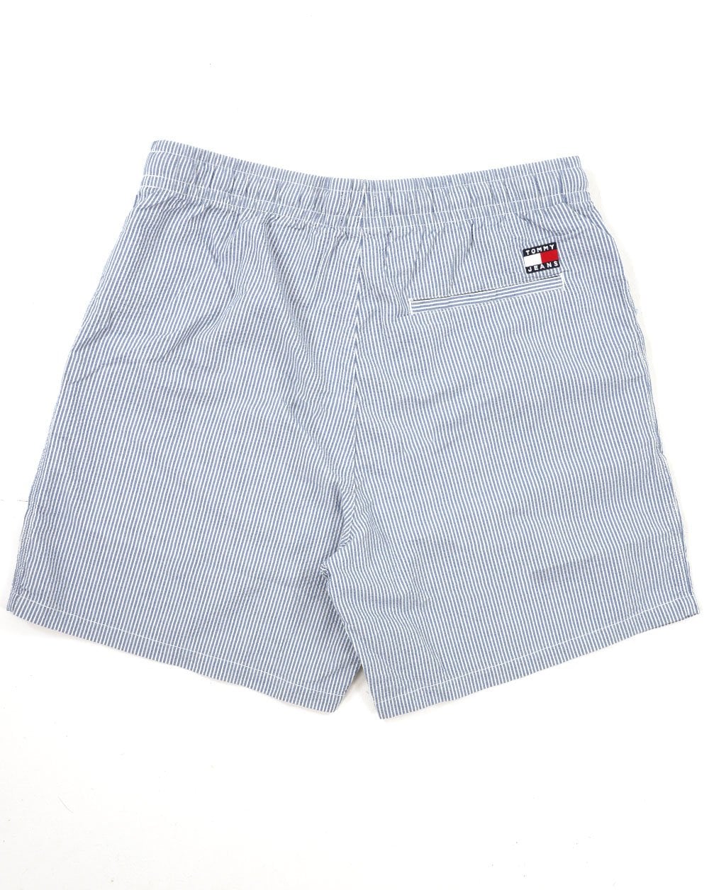 Tommy Jeans Seersucker Beach Shorts Colorado Blue Stripes - Image 2
