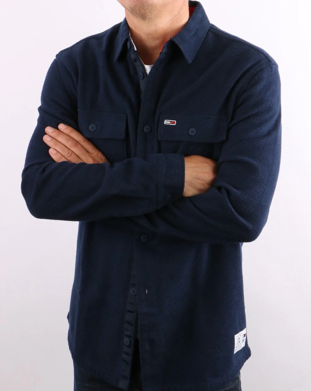 Tommy Jeans Soft Overshirt Twilight Navy - Image 2
