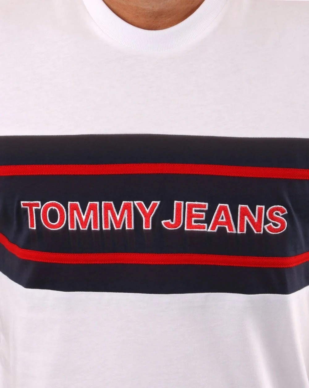 Tommy Jeans Stripe T-shirt White/Multi - Image 2