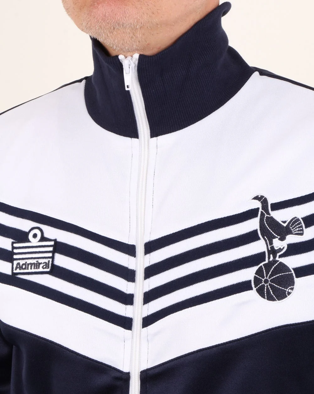 Tottenham 1978 Admiral Track Top Navy/white - Image 2