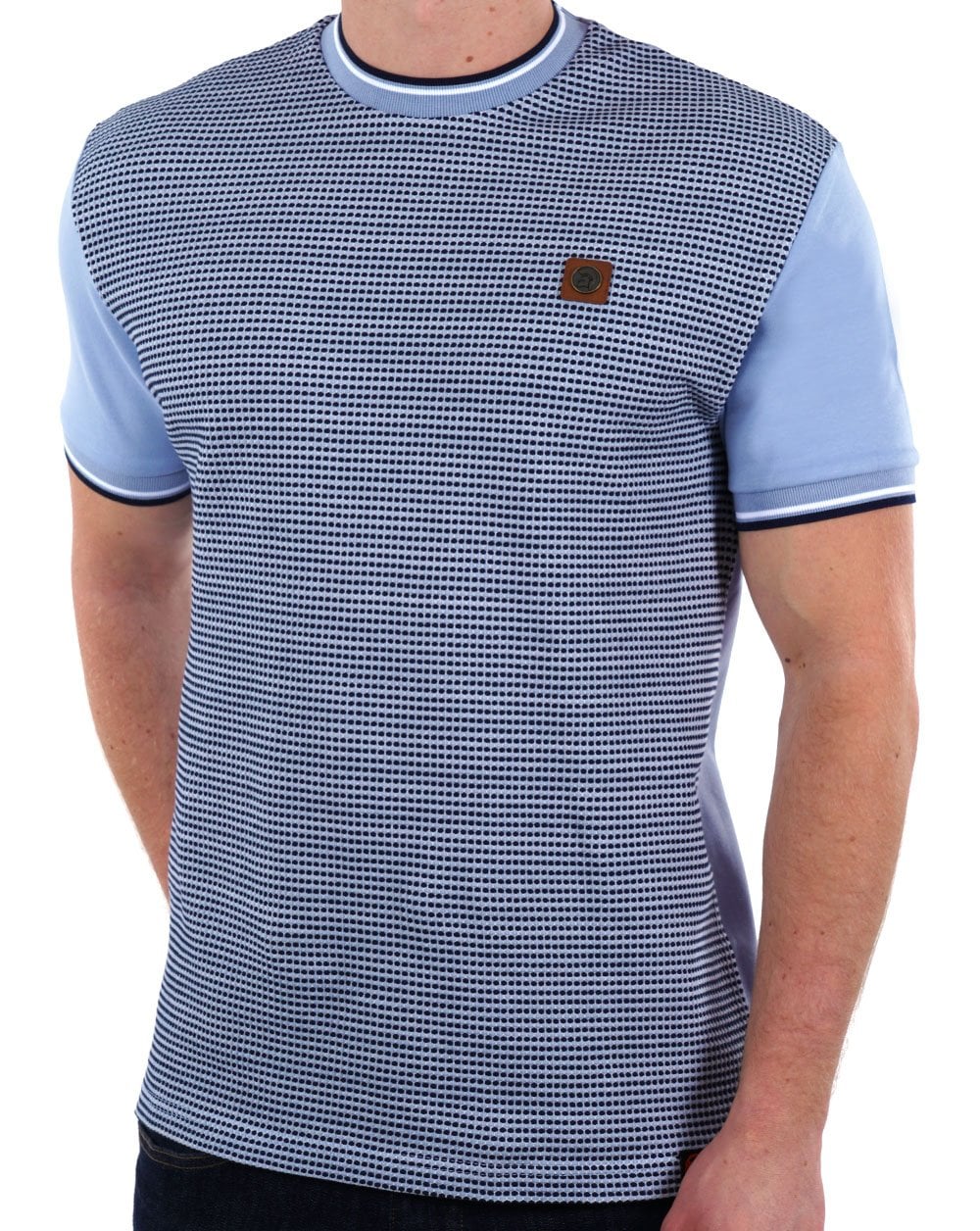 Trojan Birdseye T-shirt Sky Blue
