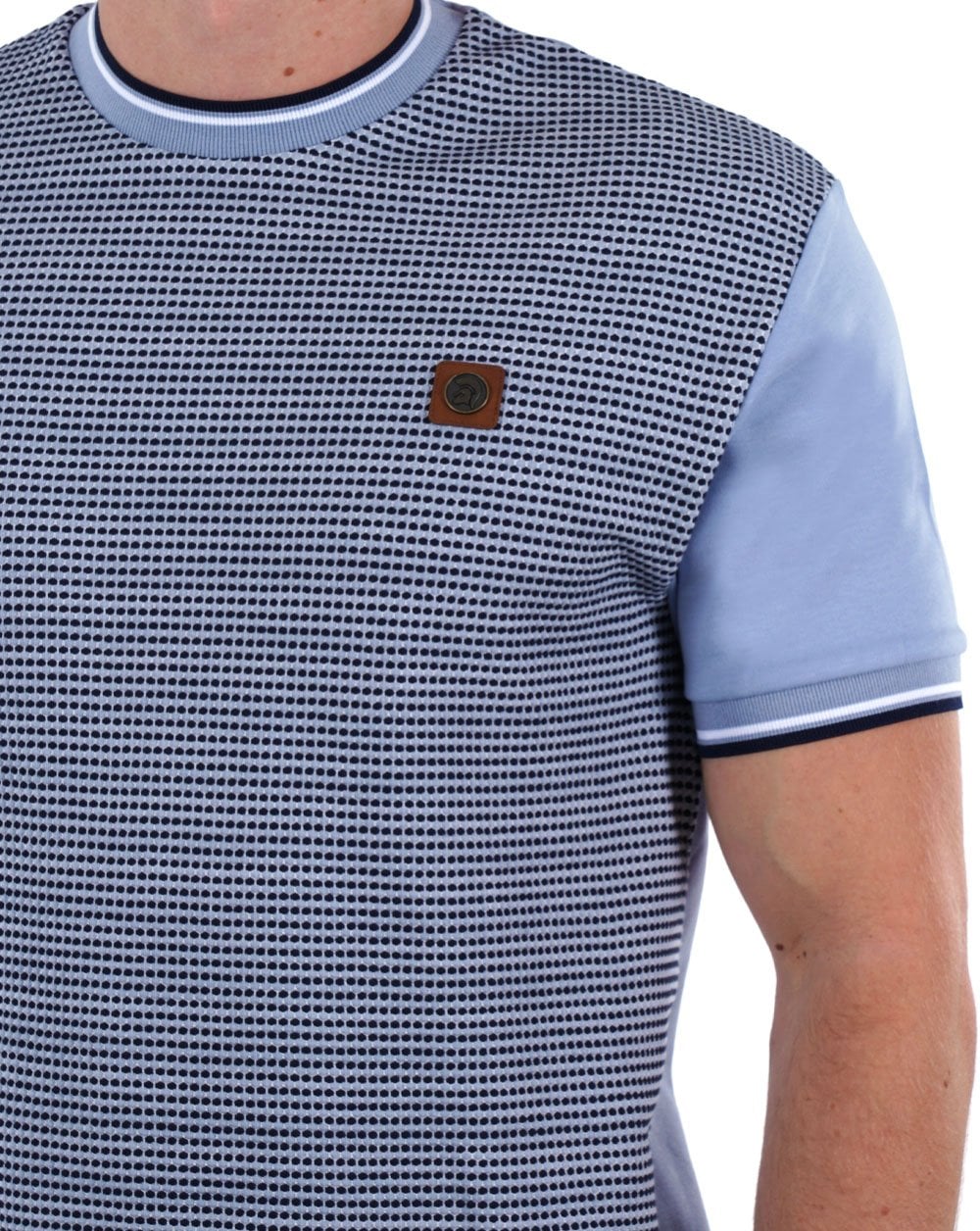 Trojan Birdseye T-shirt Sky Blue - Image 2