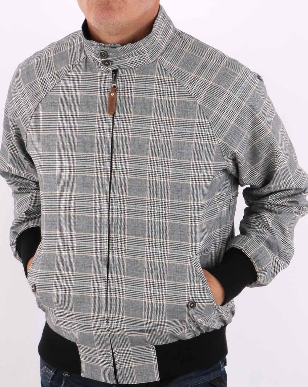 Trojan Check Harrington Jacket Black - Image 3