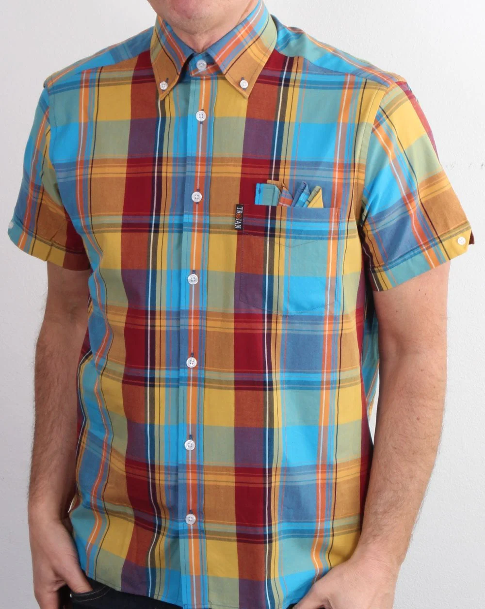 Trojan Check Shirt Mustard