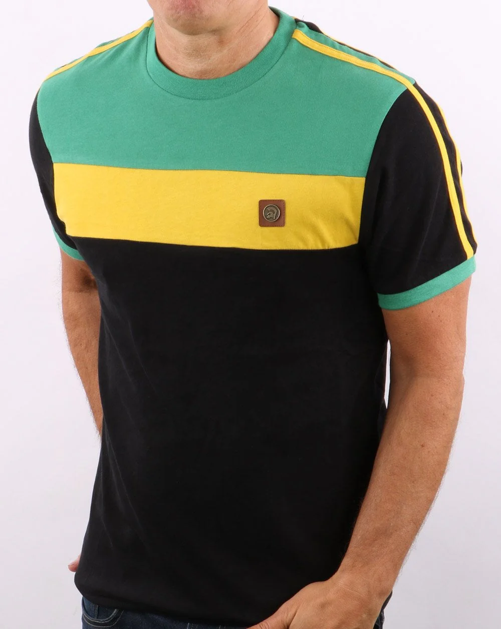 Trojan Colour Block T-shirt Jamaica - Image 2