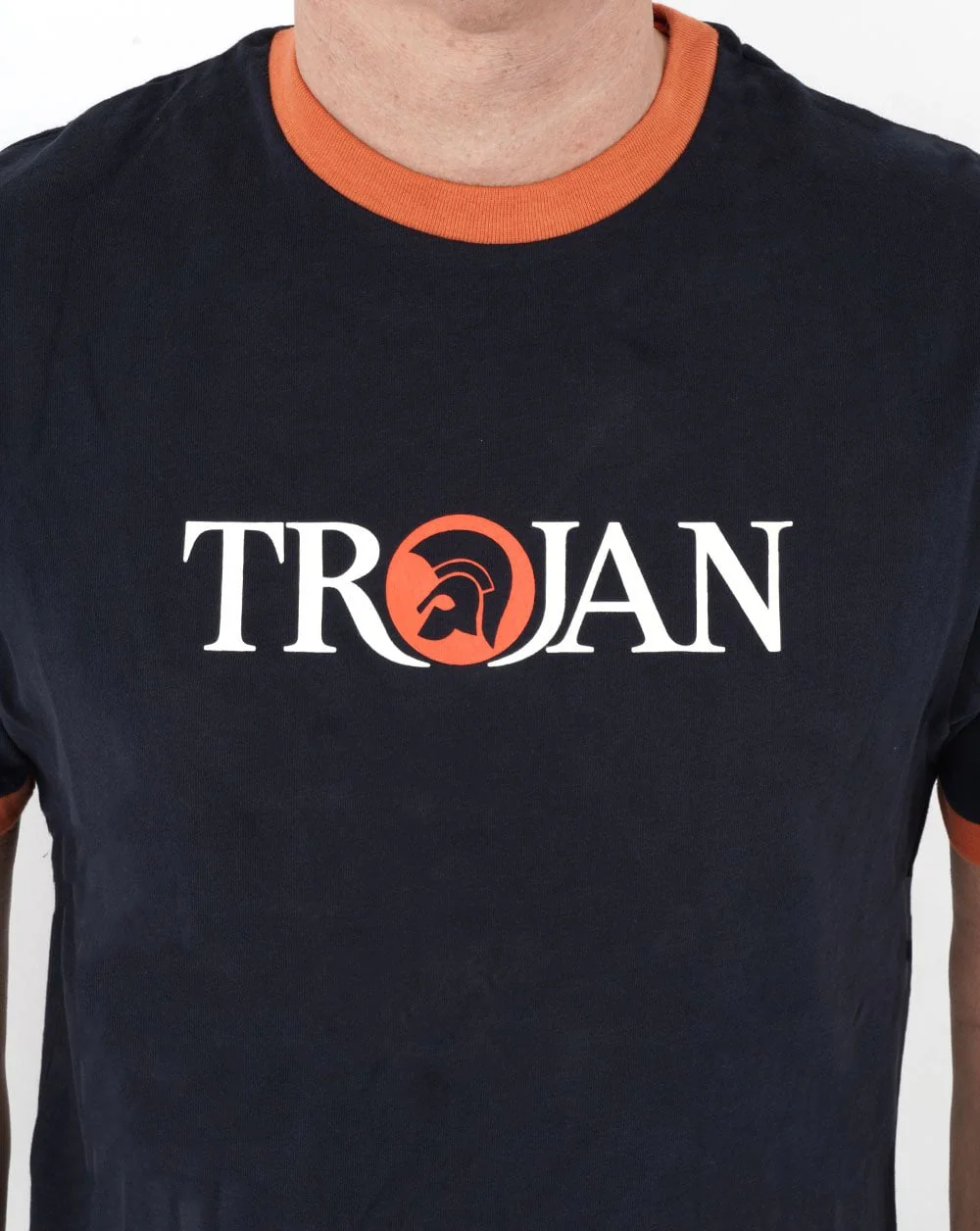 Trojan Helmet Logo T-shirt Navy - Image 2