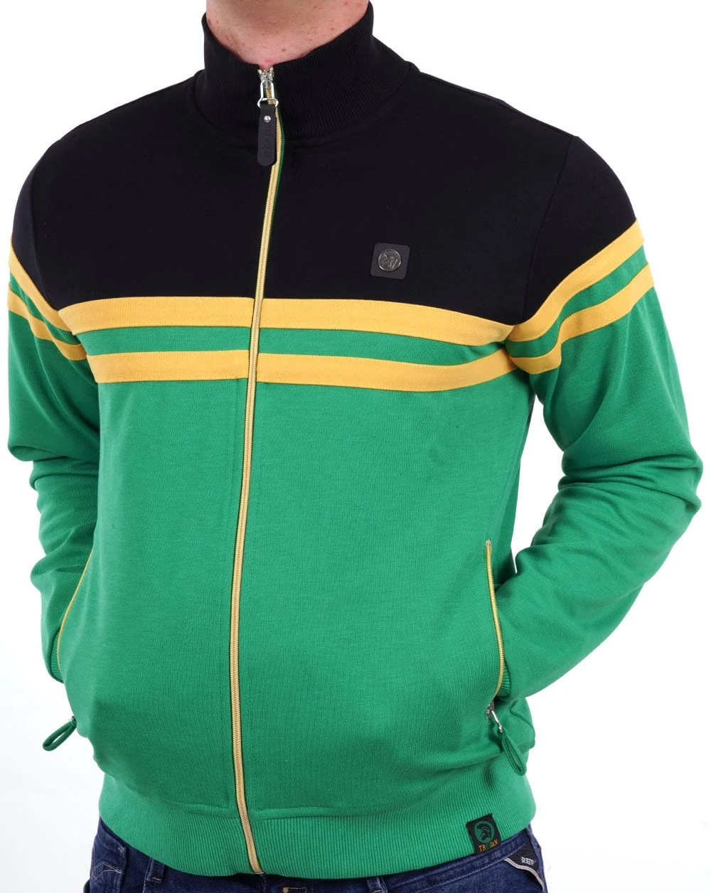 Trojan Panel Stripe Track Top Jam - Image 4