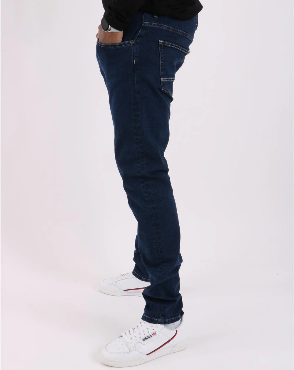 Trojan Straight Leg Jeans Dark Blue - Image 3