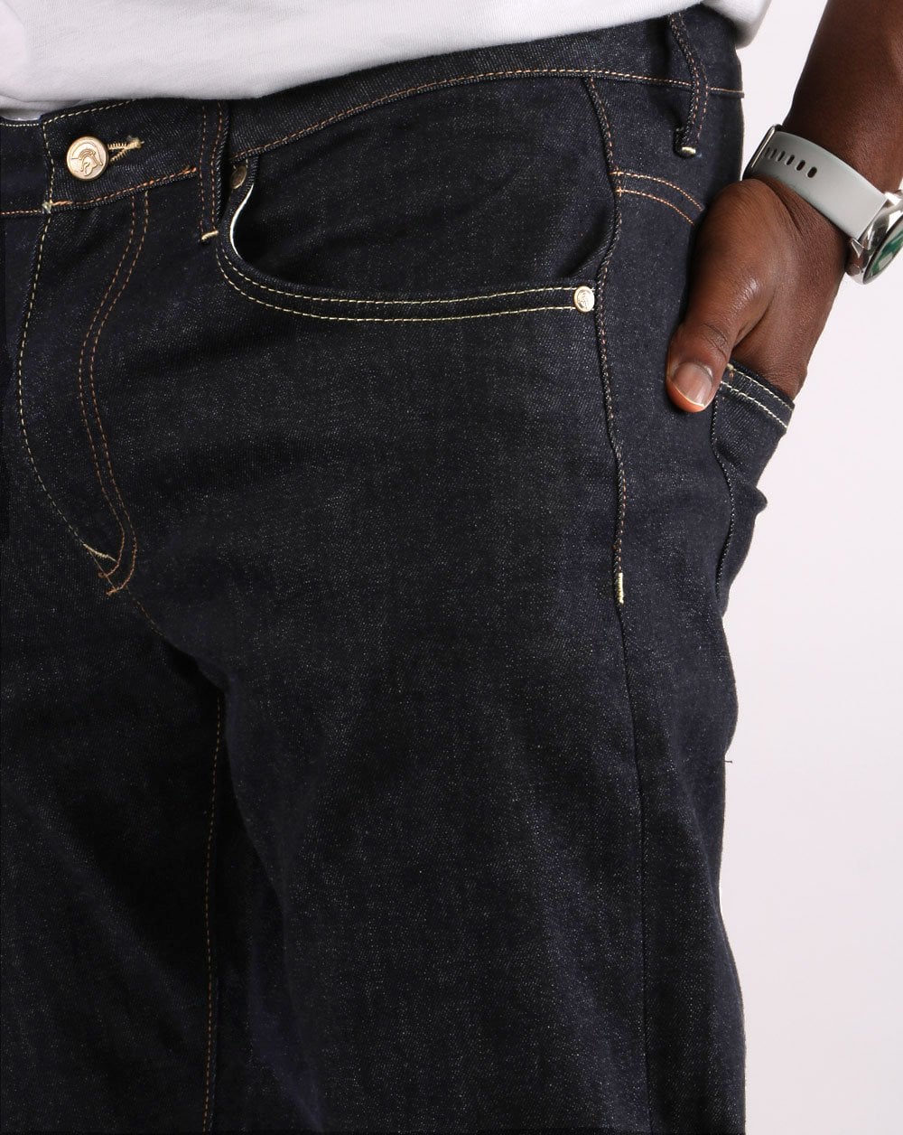 Trojan Straight Leg Jeans Raw - Image 2