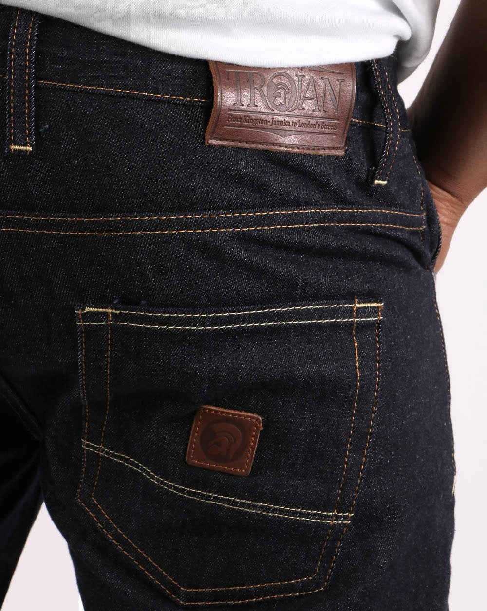 Trojan Straight Leg Jeans Raw - Image 4