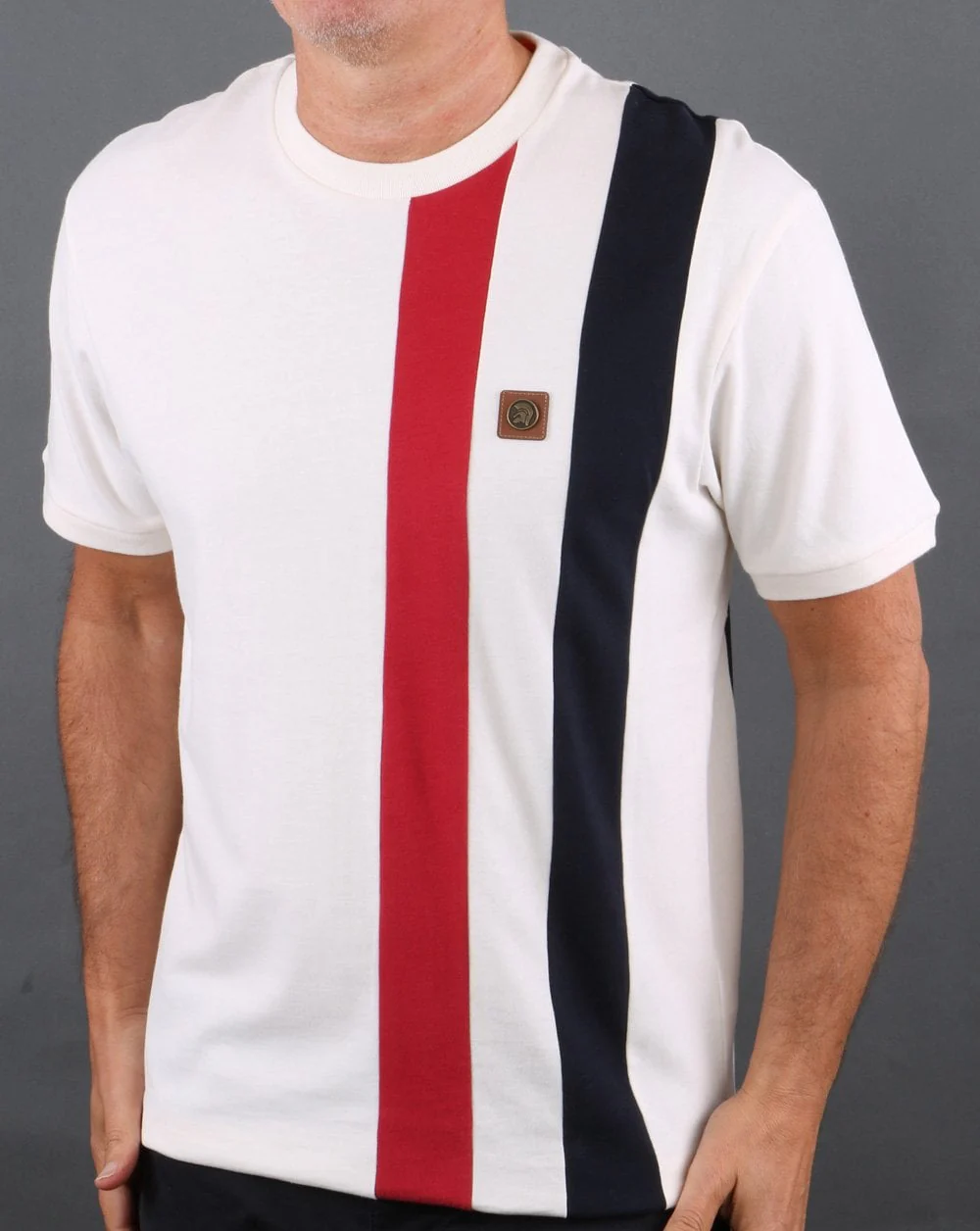 Trojan Stripe T-shirt Cream