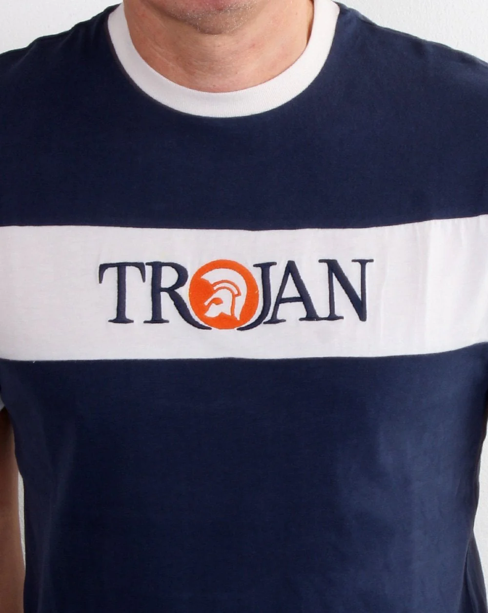 Trojan T-shirt Navy - Image 3