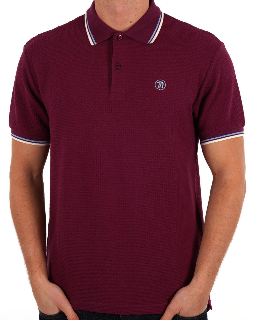 Trojan Textured Polo Shirt Port