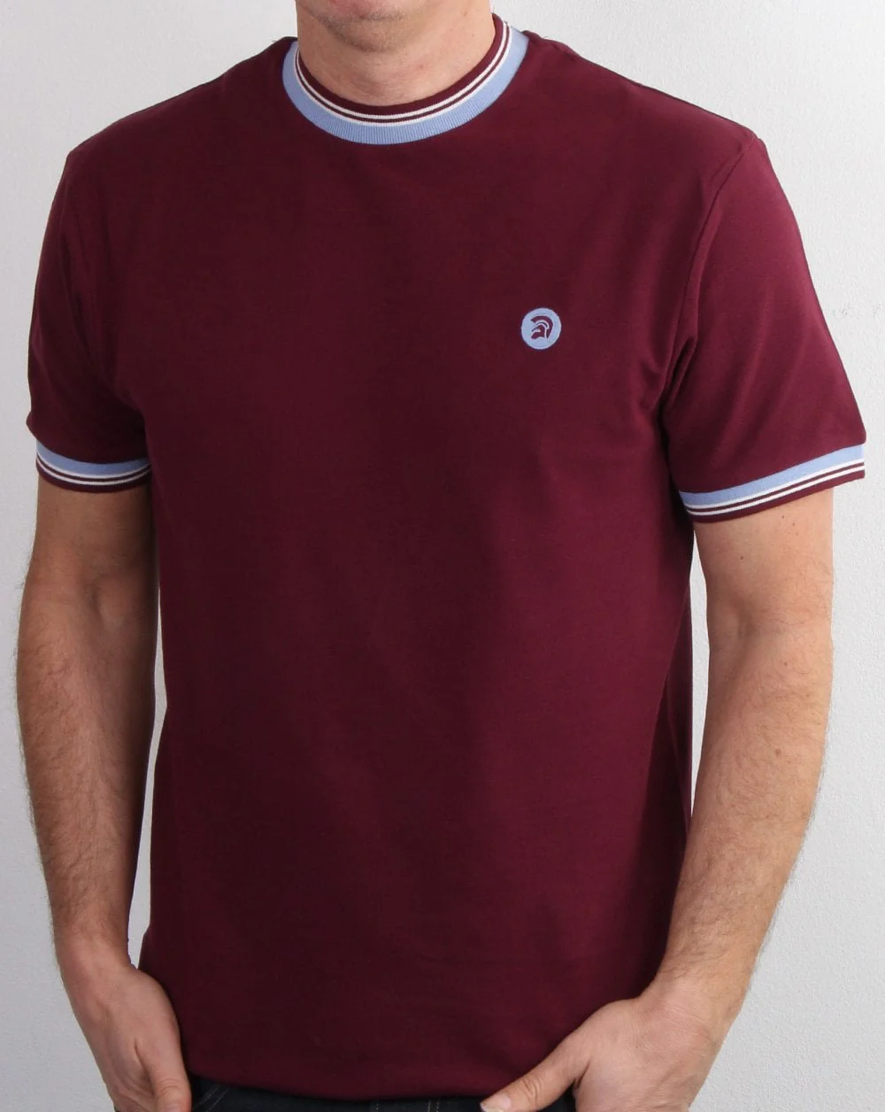 Trojan Tipped Pique T-shirt Port