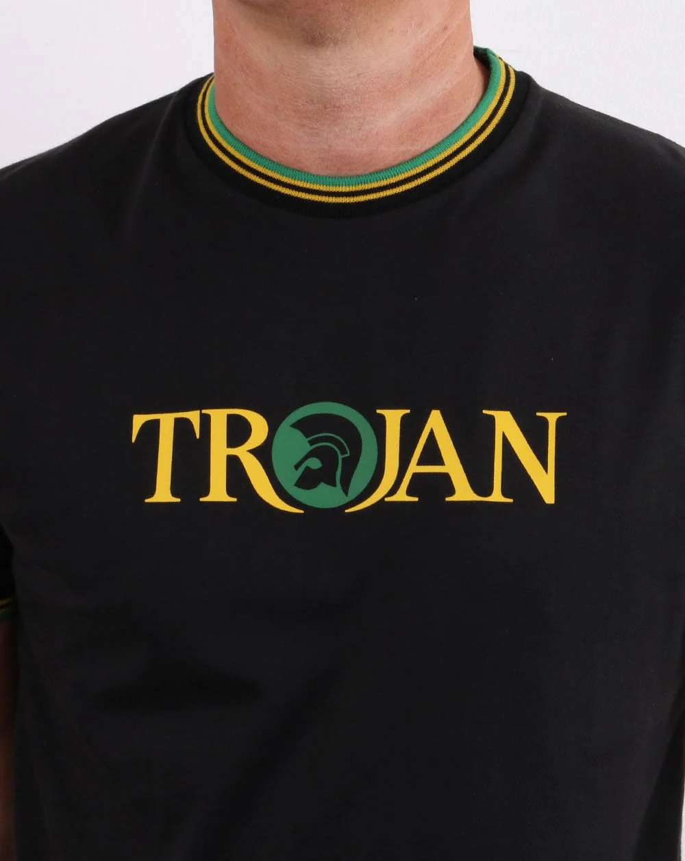 Trojan Tipped Signature T-shirt Black - Image 2